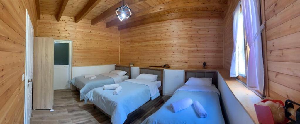 Dreibettzimmer mit Bergblick