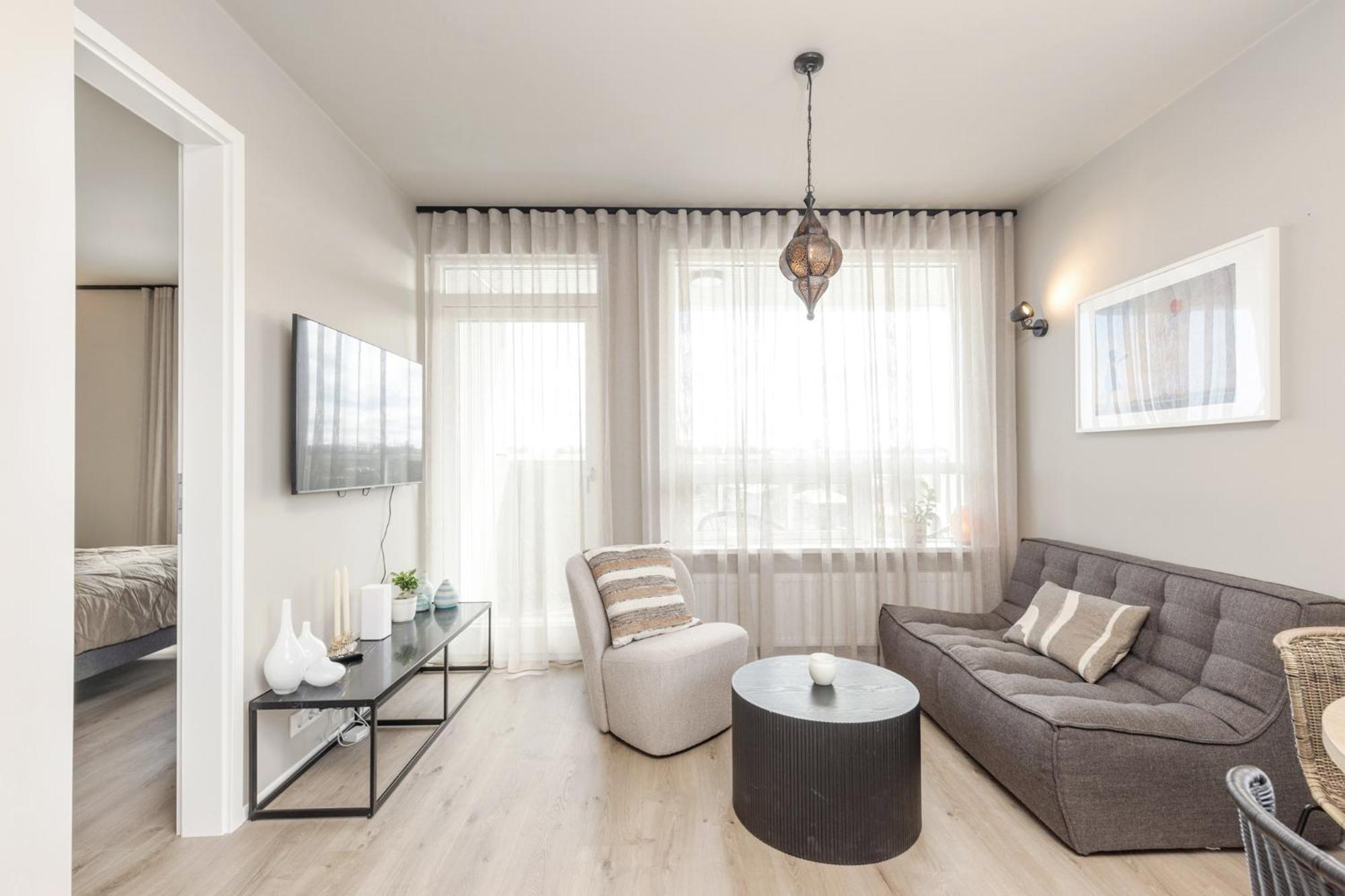 Apartamento con vistas y balcón