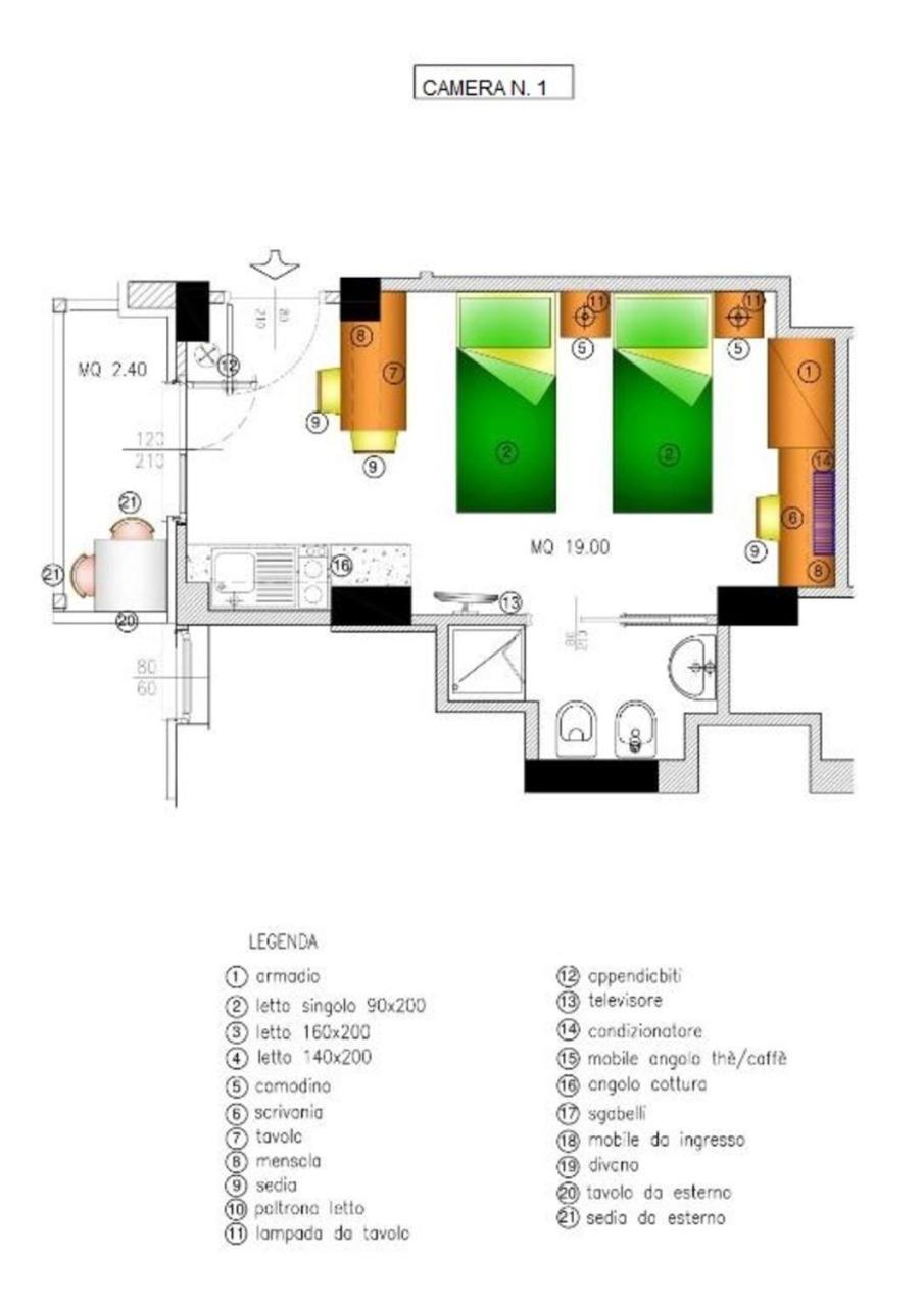 Zweibettzimmer mit eigenem Bad