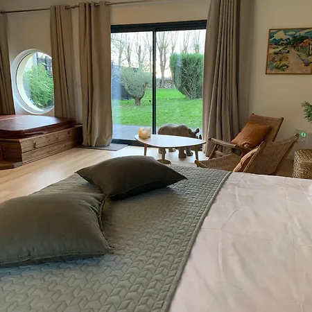 Chambre romantique avec Jacuzzi privée-2