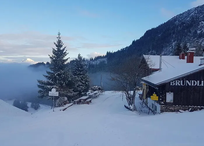 Bründling-Alm Berggasthof auf 1167m auf dem Hochfelln