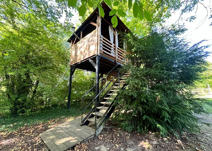 Cabane Dans Les Arbres Avec Bain Nordique